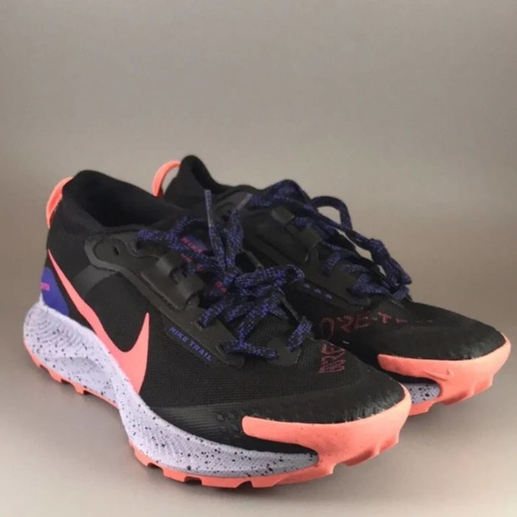 Nike Pegasus Trail 3 GTX Black Flash Crimson Women's size 9.5 10 SKU DC8794‎ 002 - Picture 8 of 10